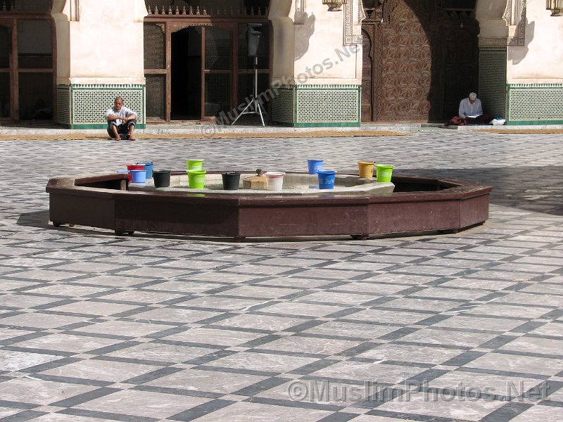 The place for doing ablution (wudhu) in the Ben Youssef Mosuqe